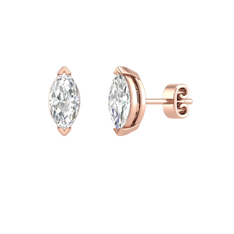 Allen Diamond Earrings -14K White Gold, Solitaire, 6 Carat, – Best  Brilliance